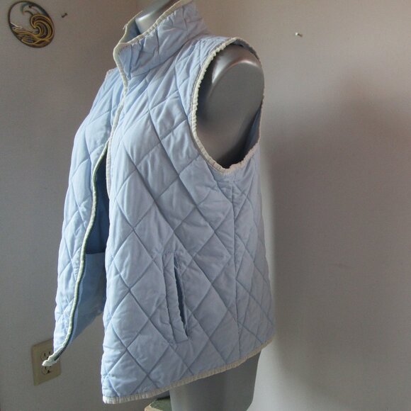 Outside puffer vest, light blue Coldwater Creek. - Picture 15 of 15